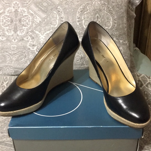 Black Nine West Wedge / Zindelv7. - Picture 3 of 6